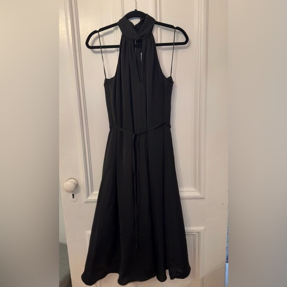 Banana Republic Black Sleeveless Satin Midi Dress (NWT) - Picture 1 of 6